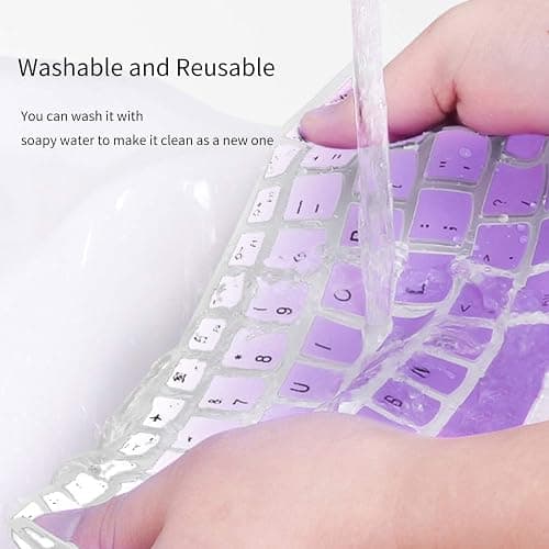 Dell Keyboard Cover for Chromebook 11.6" 3100 3110 3120 3180 3181 3189 5190 & Chromebook 13.3 3380 - Ombre Purple thumbnail 8