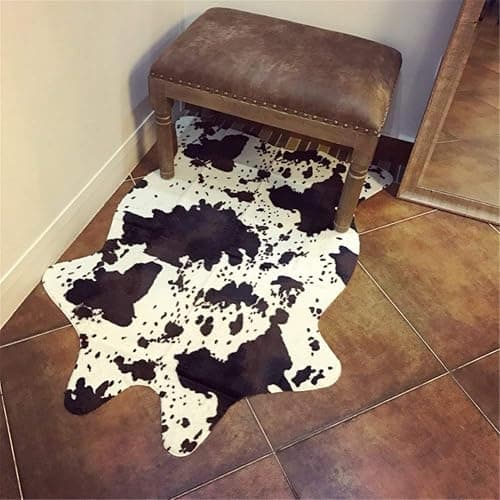 MustMat Cute Cow Print Rug Fun Faux Cowhide Area Rug Nice for Decorating Kids Room 29.5" W x 43.3" L thumbnail 2