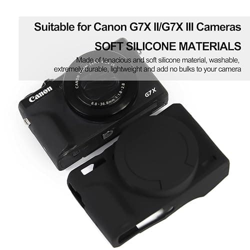 Easy Hood Camera Case Cover for Canon Powershot G7X Mark III Camera(Black) thumbnail 2