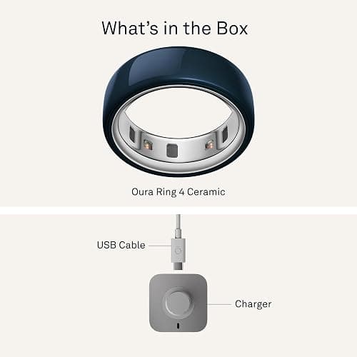 OURA Ring 4 Smart Ring - Ceramic Midnight - Size 7 | Sleep, Activity, Women’s Health, AI Advisor, Up to 8 Days of Battery Life, Size Before You Buy, Android & iOS Compatible thumbnail 9