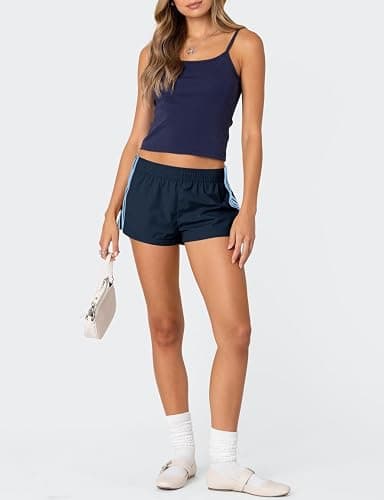 Plameil Womens Shorts Sweat Track Athletic Low Rise Micro Y2k UPF 50+ Shorts thumbnail 6