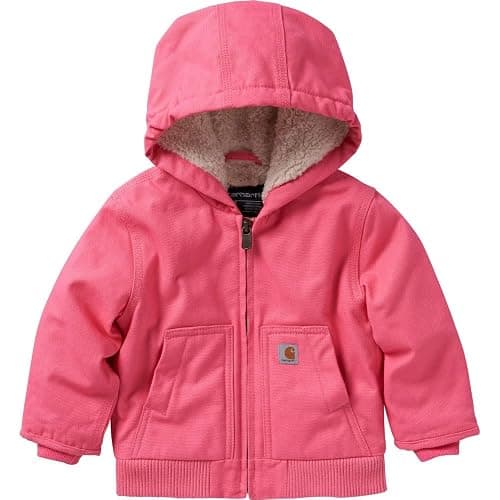 Carhartt Kid's CP9566 Canvas Insulated Hooded Active Jac - Girls - Image 1
