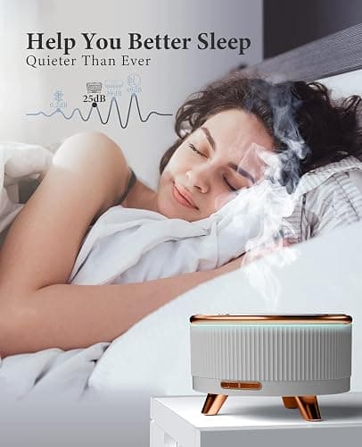 500mL Essential Oil Diffusers for Home, Aromatherapy Diffuser, Room Aroma Scent Diffuser, White - White thumbnail 4