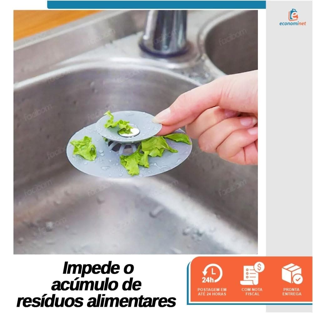 Tampa de Ralo com Válvula Sistema de Drenagem Higiene 10cm - Starfer (Verde) thumbnail 5