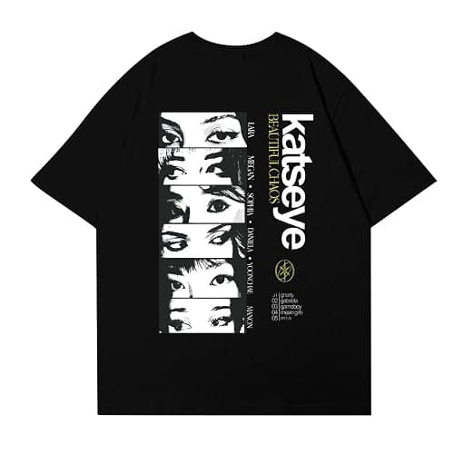 Women Katseye Shirt Girls Crewneck Short Sleeve Tops Katseye Merch for Fans thumbnail 4