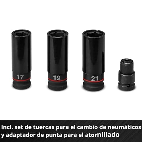 Einhell Professional Atornillador de impacto con batería IMPAXXO 18/450 Power X-Change (18 V, 450 Nm, 3 niveles de potencia, sin escobillas, recepción de 1/2", incl. set de tuercas, sin batería) thumbnail 7