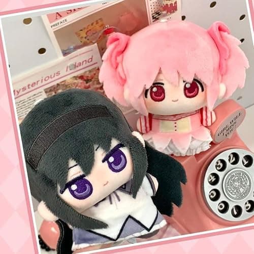 YLQANONG KanameMadoka Figures Pillow Anime Akemi Homura/Kaname Madoka Soft Stuffed Pillow Cushions Anime Figures Bag Pendant thumbnail 6