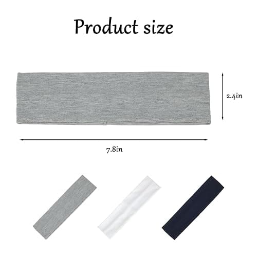 Yiwafu Yoga Headbands for Women, Non Slip Elastic Sweat Hairbands, Solid Color Head Accessories Headscarves Hair Hoop, Sweat-Absorbing Hairbands for Sports, Fitness, Running thumbnail 2