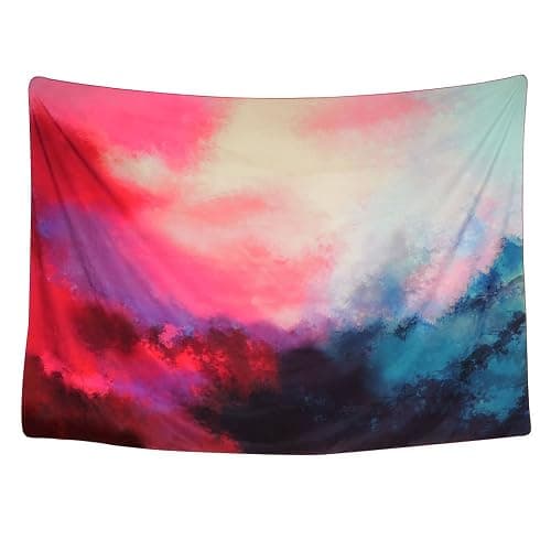 Tapestry Wall Tapestry Wall Hanging Tapestries Art Tapestry Flowing Cloud Tapestry Abstract Palette Tapestry Huge Tapestry Wall Blanket Wall Decor Wall Art Home Decor 59 X 51 Inches thumbnail 9