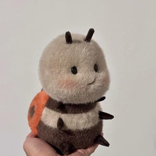 RHHSSE Chubby Smiling Ladybug Plush, Lucky Soft Seven-Spotted Ladybug Plush Toy, Cute Insect Stuffed Animal, The Best Gift for Child and Partners(8 inch) thumbnail 6
