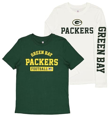 Outerstuff NFL Boys Youth (8-18) 3-in-1 Long and Short Sleeve T-Shirt Combo - Green Bay Packers - Small - Image 1
