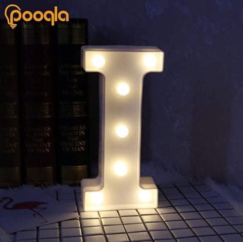 Pooqla LED Marquee Letter Lights Sign, Light Up Alphabet Letter for Home Party Wedding Decoration I thumbnail 4