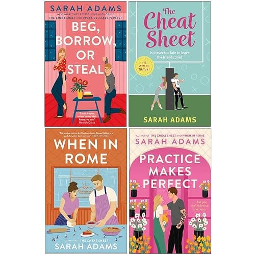 Sarah Adams Collection 4 Books Set (Beg Borrow or Steal, The Cheat Sheet, When In Rome, Practice Makes Perfect) - Image 1