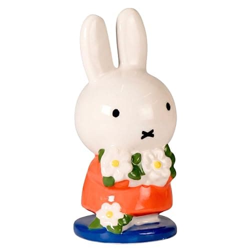 Blue Sky Clayworks Miffy Daisy Bouquet Figurine 2.625'' L x 2.5'' W x 5.25'' H - Image 1