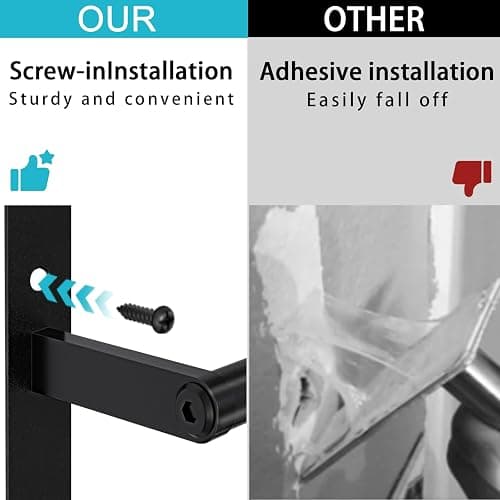 VOTZAAQ Towel Racks for Bathroom, 24 in Black Towel Shelf with Double Towel Bar, 3 Tier Stainless Steel Towel Storage, Bath Towel Holder Wall Mounted for Lavatory Organizer Decor RV Camping thumbnail 5