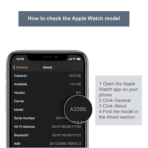 swark Écran LCD compatible avec Apple Watch Series 6 44 mm modèle A2292 A2294 A2376 (GPS + Cellular/GPS) Assemblage d'écran tactile + outils thumbnail 5