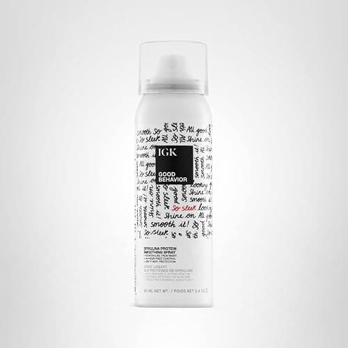 IGK GOOD BEHAVIOR Spirulina Protein Smoothing Spray | Keratin Like Treatment + Frizz Control + Heat Protectant | Vegan + Cruelty Free | thumbnail 14