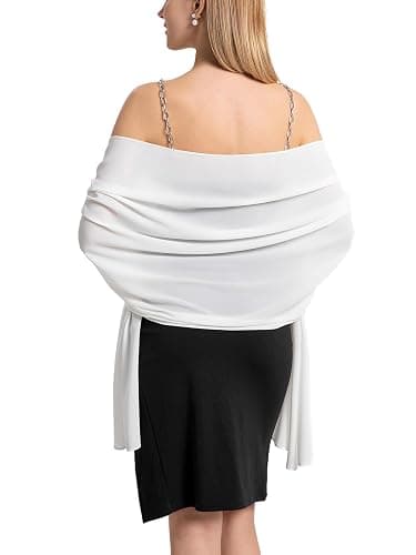 Yetoun Women Shawl Wraps for Evening Dresses, Wedding Shawls Chiffon Scarf Wrap Scarves thumbnail 2