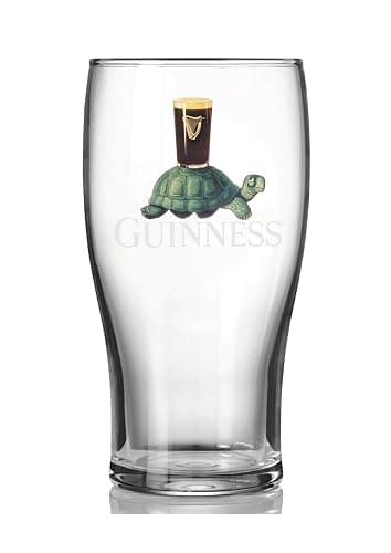 Guinness 20oz Tulip Pint Glass – Flying Toucan & Tortoise Design – 2 Pack | Official Merchandise Vintage Irish Pub Barware thumbnail 4
