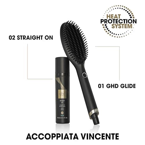 ghd Glide Hot Brush, Spazzola Lisciante con Tecnologia di Riscaldamento in Ceramica e Ionizzatore, Nero, 32.89 x 10.21 x 10.31 cm, 30 cm, 560 g thumbnail 6