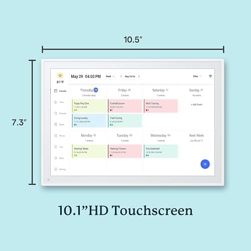Digital Calendar, 10.1inch Smart WiFi Electronic Calendar&Chore Chart, IPS Touch Screen HD Display for Family Schedules, Share Moments Instantly from Anywhere thumbnail 2