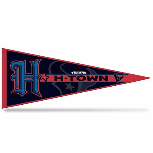 Rico Industries NFL Football Houston Texans Alternate Logo 12" x 30" Felt Wall Décor Pennant - Great for Home/Bed Room/Man Cave Décor - Image 1