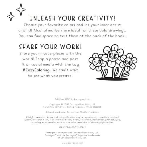 Cozy Coloring Good Vibes: 50+ Bold and Easy Perforated Pages to Color thumbnail 16