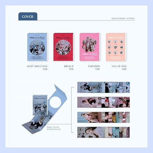 TWICE - The 3rd Album [Formula of Love: O+T=<3] (STUDY ABOUT LOVE Ver.) Photobook + CD-R + Index Photo Paper + Scientist Cards + D.I.Y Sticker + Break Scratch Card + Photocards thumbnail 2