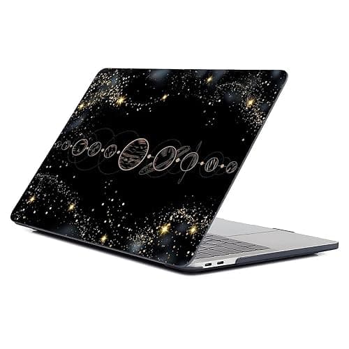 FKBRCL4U MacBook Pro 13 Inch Case, Black Aligned Black Planets Pattern, Retina 13 A1425/A1502 Plastic Hard Shell Computer Case thumbnail 5