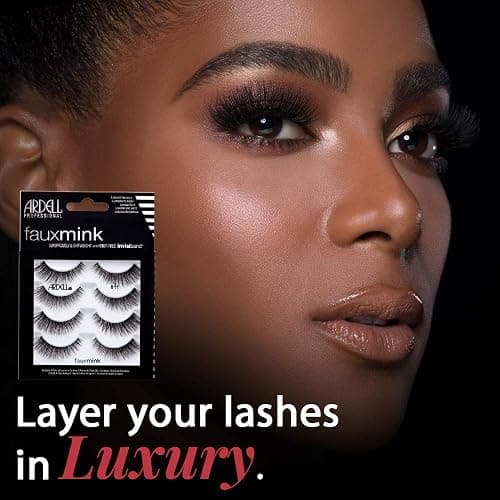 Ardell Faux Mink 811 Multipack Lightweight Lashes with Invisiband - Faux Mink 811 - 4 Count (Pack of 2) thumbnail 2