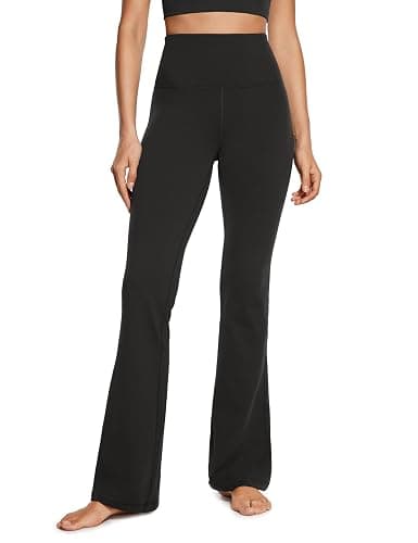 CRZ YOGA Butterluxe Flare Leggings 29"/30.5"/32"/33.5" - High Waist Bootcut Wide Leg Lounge Womens Yoga Pants with Pocket - Image 1