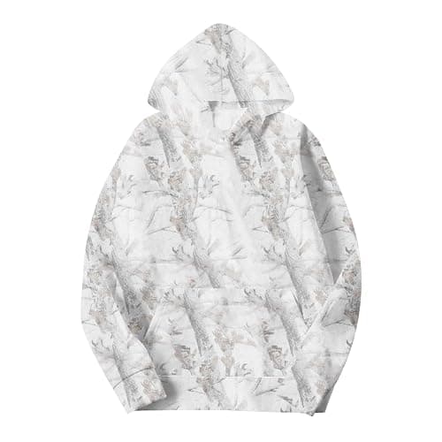 2 Piece Camo Sweatsuits for Men Women Maple Leaf Print Hoodies Y2K Camouflage Joggers Pants Casual Loose Tracksuits thumbnail 2