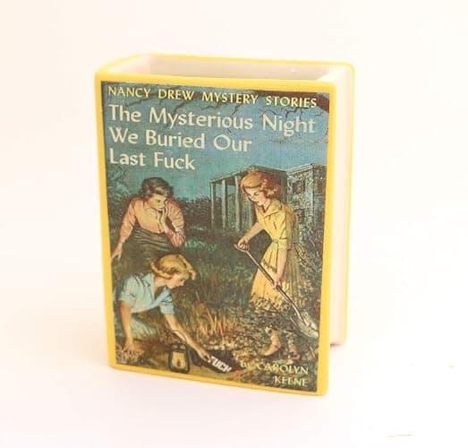Nancy Drew Parody Book Shaped Pencil Container, decoupaged, Mature Language thumbnail 4