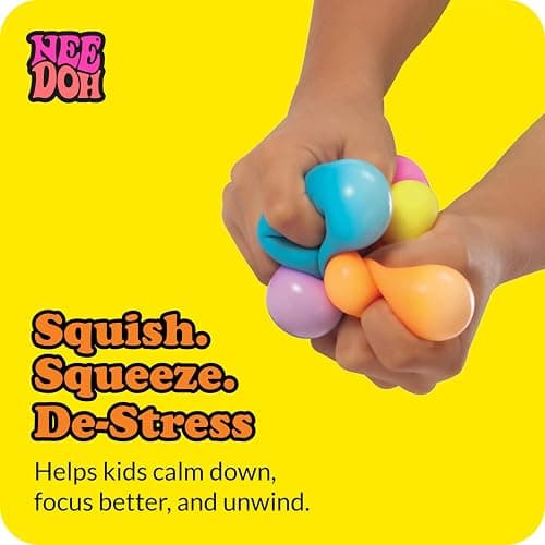 Schylling NeeDoh Rainboh Teenie - Sensory Squeeze Toy - Contains 6 Mini Groovy Globs - 1.5" Wide - Multicolored thumbnail 8