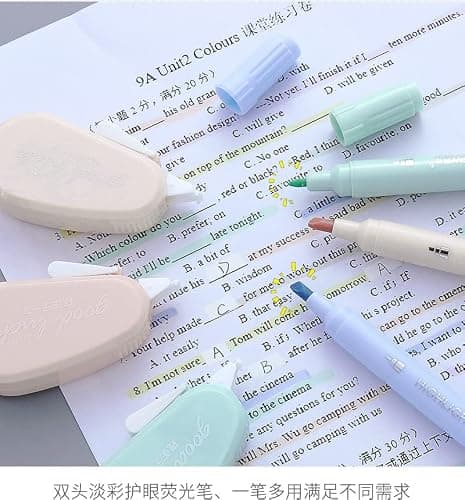 Correction Tapes, 6 Pack Macaron Color Correction Tape, 0.2 x 197 inch, Instant Corrections, Easy to Use Applicator, White Out Correction Tape for School, Office, Crafting thumbnail 7