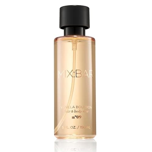 MIX:BAR Vanilla Bourbon Hair + Body Mist Spray for Women + Girls - Vanilla Bean, Sandalwood, Jasmine + Bergamot, Amber Fragrance Notes - Vanilla Bedroom + Hair + Body Oil Spray - Vegan - 5oz - Image 1