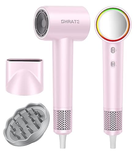 SHRATE Professional High Speed Ionic Hair Dryer | Ultra-Fast Drying | 500 Million Negative Ions | Low Noise | 160000 RPM | Compact Blow Dryer with Magnetic Diffuser for Faster Drying All Hair Types - Image 1