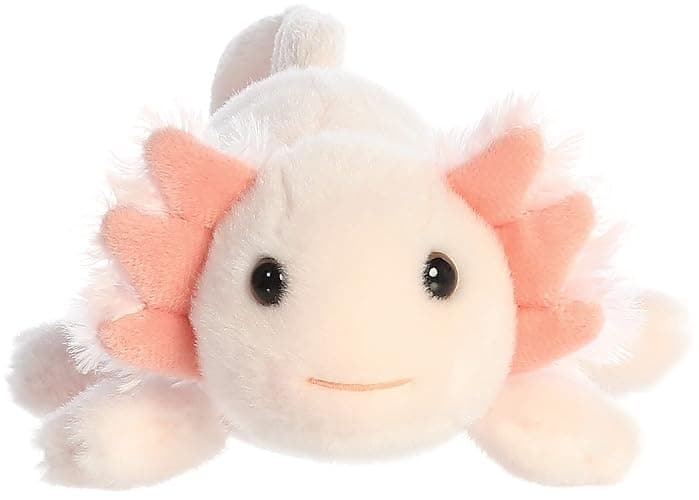 Aurora® Adorable Mini Flopsie™ Axel Axolotl Stuffed Animal - Mini Companions Ready for Playful Adventures - for Kids All Ages, Toddlers, Adults, and Families - Pink 10 Inches thumbnail 2
