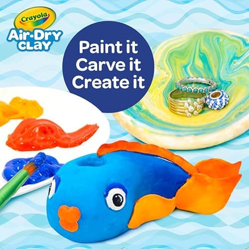 Crayola Air Dry Clay (5lbs), Natural White Modeling Clay for Kids, Sculpting Material, Bulk Craft Supplies for School Classrooms - White - 5lb thumbnail 5