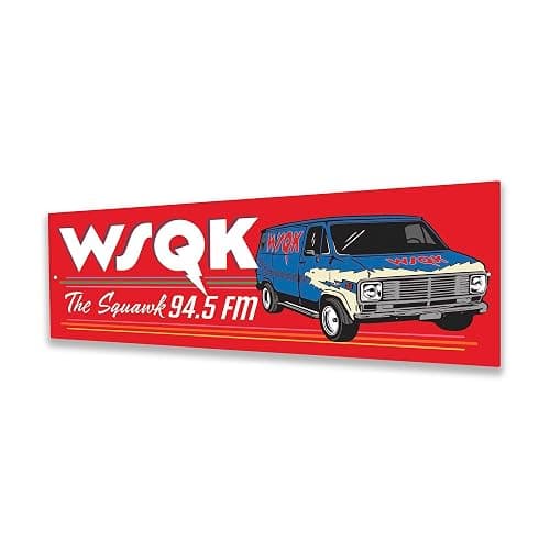 Stranger Things WSQK Metal Sign - Retro Hawkins Radio Station Wall Decor for Fans of the Upside Down thumbnail 4