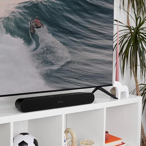 Sonos Ray Soundbar – Einzigartig kompakte All-in-One-Soundbar mit Blockbuster-Sound für Filme, Spiele und WLAN-Musikstreaming – Kompatibel App und Apple AirPlay – In Weiß thumbnail 5