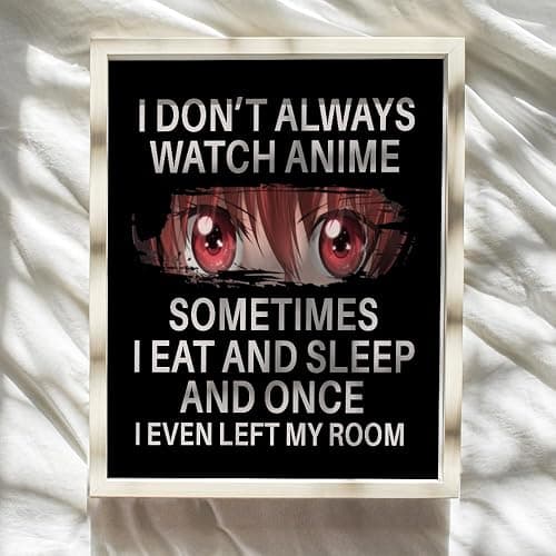 Japanese Anime Wall Decor for Teens - Anime Posters 8x10 - Wall Art Print - funny Sayings Wall Art - Sarcastic Gifts for Boys - Home Theater, Playroom, Movie Room Decor - Teen Girls Bedroom Decor thumbnail 8