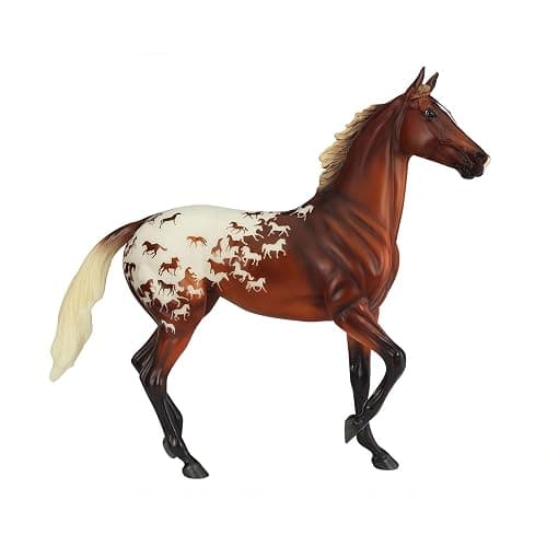 Breyer Horses Traditional Series – 75th Anniversary Sport Horse “Lonesome Glory” | Hand-Painted Thoroughbred Model with Flaxen Red Chestnut Blanket Appaloosa Coat | 1:9 Scale Collector Figurine - Image 1