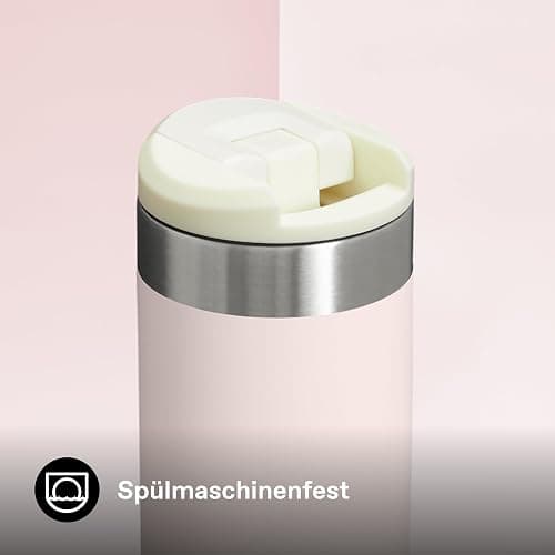 STANLEY Aerolight Transit Thermobecher 0.47L - Hält 6 Stunden Heiß - Spülmaschinenfest - Kaffeebecher To Go Auslaufsicher - Kompatibel Mit Gängigen Pkw-Getränkehalterungen - Thermosflasche - Rose thumbnail 6
