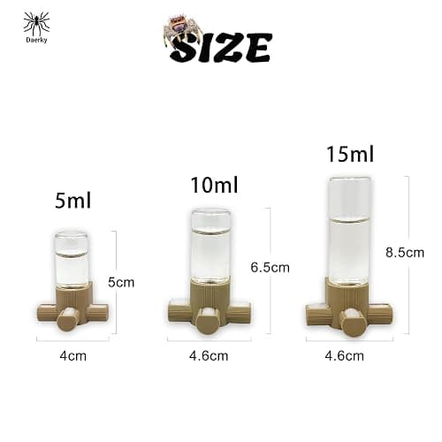 Jumping Spider Water Dispenser, Magnetic Hanging Feeder,Suitable for Jumping Spiders,Tarantulas, Praying Mantises,Arboreal Animals, and Other Small Animal Enclosure Accessories (Pink, 10ML) thumbnail 2