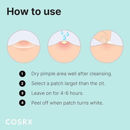 COSRX Acne Pimple Patch Absorbing Hydrocolloid Original 3 Size Patches for Blemishes and Zits Cover, Spot Stickers for Face and Body, Stocking Stuffers, Holiday Gifts, Gifts For Women (72) thumbnail 7