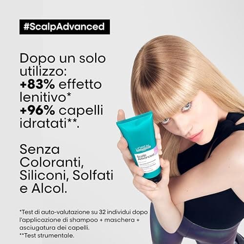 L'Oréal Professionnel Paris Trattamento Disciplinante Lenitivo, Per Cuoio Capelluto Sensibile, Con Niacinamide, Anti-Discomfort, Scalp Advanced, 200 ml thumbnail 3