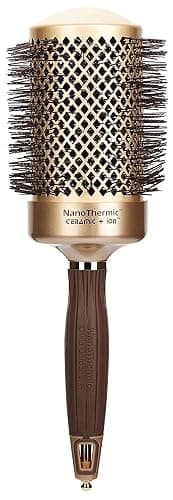 Olivia Garden NanoThermic Ceramic + Ion Round Thermal Hair Brush - Not Electrical - Professional Blowout Brush for Normal to Thick Hair - Image 1