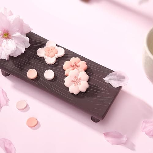 GeekShare Sakura Cross D-Pad Button Caps Thumb Grip Caps Set Compatible with Switch 2, ABXY Key Buttons Sticker Cover Caps for Switch 2, Cherry Pink thumbnail 6