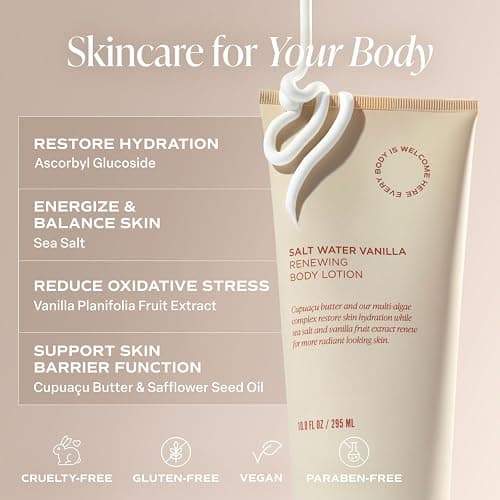 Saltair Body Lotion - 2 Pack Moisturizing Lotion For Dry Skin. Salt Water Vanilla Scented Hydrating Body Cream with Nourishing Moisturizer Formula. Skin Care for Women and Men. 2x 10oz Tubes thumbnail 3